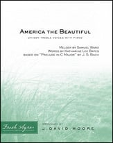 America, the Beautiful Unison choral sheet music cover